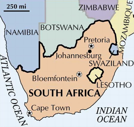 SA map