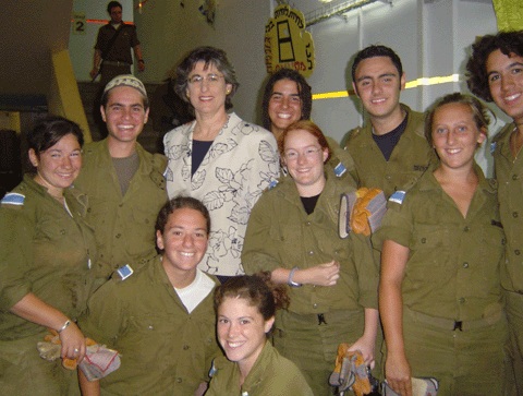 Governor of Hawai with Israeli Soldiers