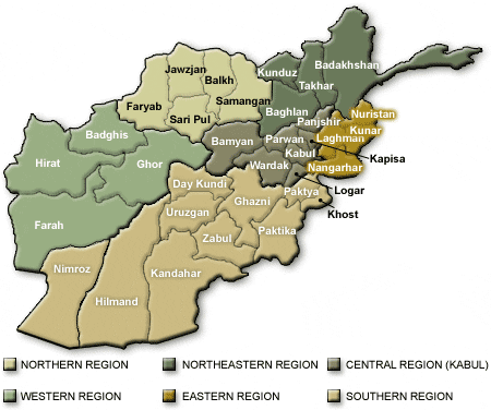 Map Afghanistan