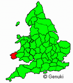 Pembrokeshire in Britain